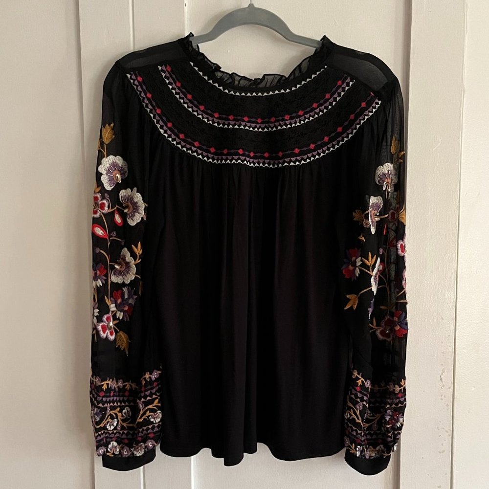 Anthropologie Louise Embroidered Top by Akemi+Kin - Picture 5 of 6